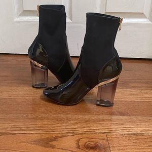 Black ankle booties